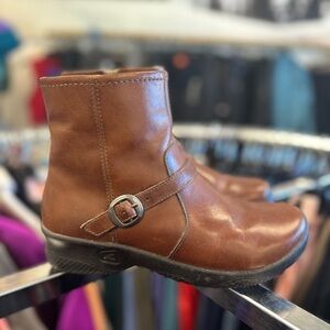 Keen Brown Leather Ankle Boots